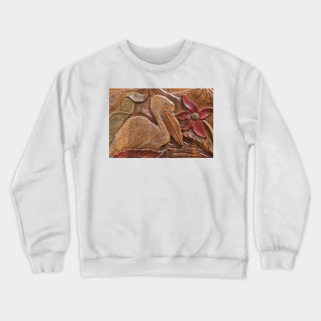 Wood Carvings At Atolera Yoselin - 5 Crewneck Sweatshirt by PrinceJohn